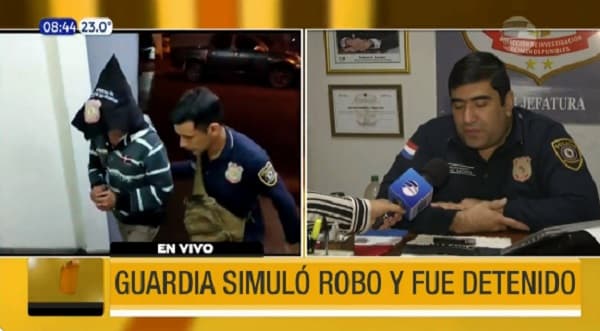 Detienen a guardia por simular robo y apoderarse de un automóvil