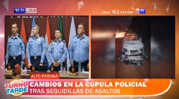 Realizan cambios en filas policiales de Alto Paraná tras hechos de inseguridad