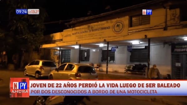 Matan de un escopetazo a un joven en el barrio Tacumbú