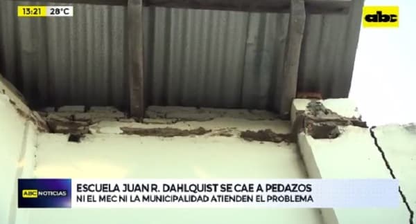 Escuela Juan Ramón Dahlquist en ruinas y directora pide asistencia urgente