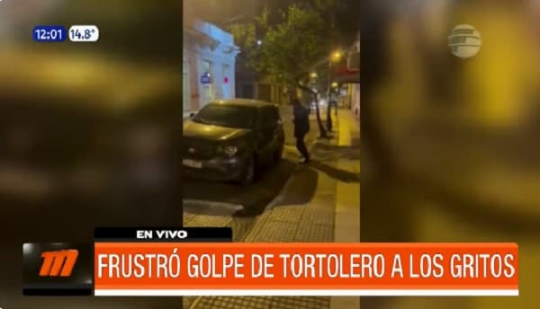 Transeúnte frustra a los gritos robo de tortolero en centro de Asunción