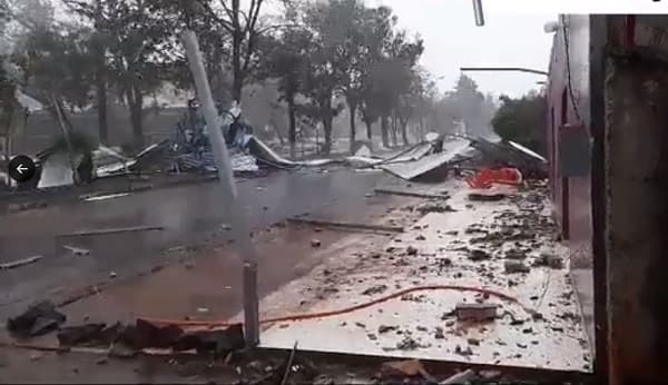 Temporal causa destrozos en varias ciudades de Caaguazú