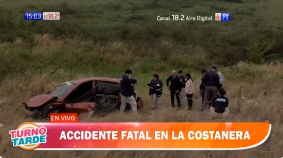Hombre fallece en accidente ocurrido en Costanera