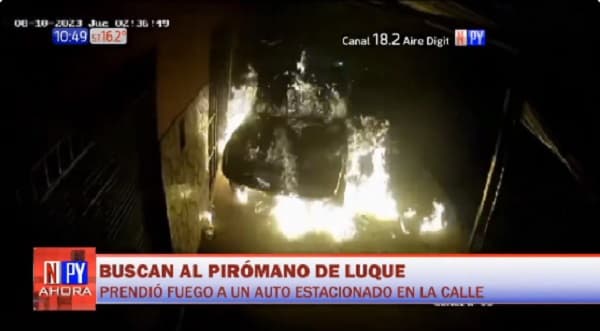 Autoridades buscan al “pirómano” de Luque