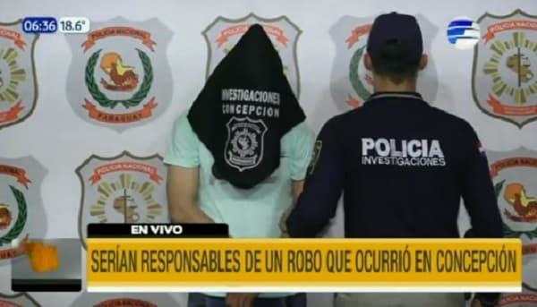 Investigación sobre asalto en Concepción deja dos detenidos en Asunción