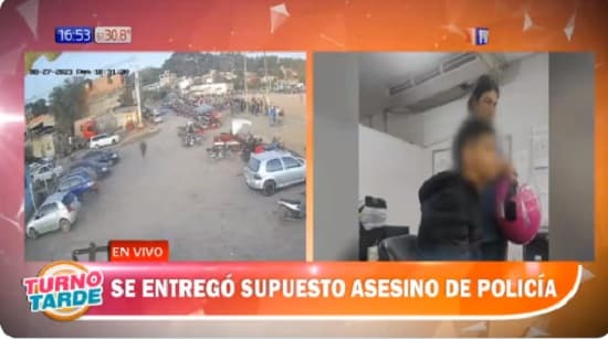 Adolescente se entrega por homicidio de policía en Cateura