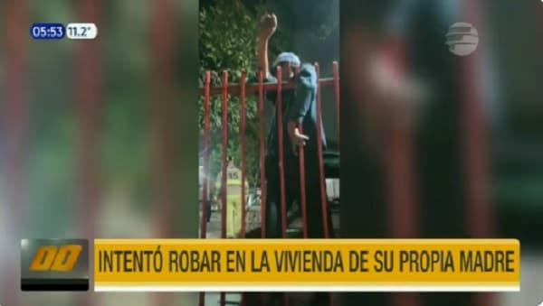 Intentó “robar” en la casa de su madre y quedó atrapado