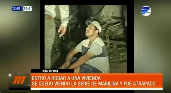 Hombre entra a vivienda para robar y es detenido viendo la serie de Marilina