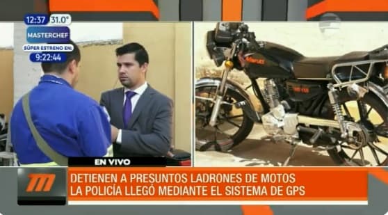 Detienen a sospechosos de robar motocicletas tras rastreo de GPS