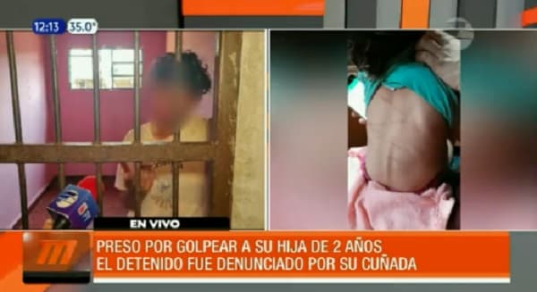 Detienen a un hombre por golpear a su hija de 2 años