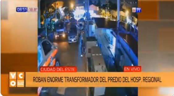 Recuperan transformador robado en grúa de Hospital de Trauma de CDE