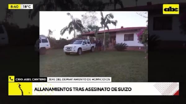 Detienen a policía y otras tres personas por el crimen del suizo en Paraguarí