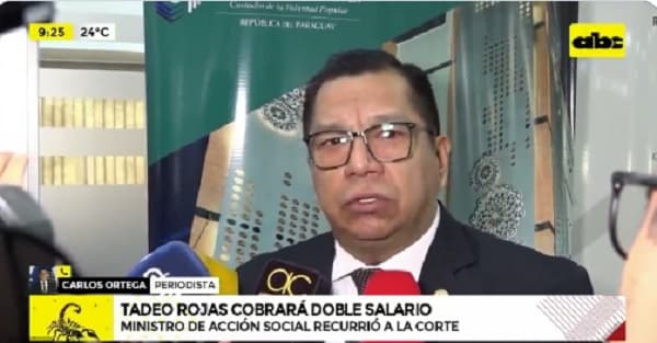 Tadeo Rojas percibirá salario más jubilación