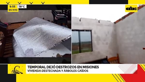 Temporal deja a su paso viviendas destechadas y destrozos