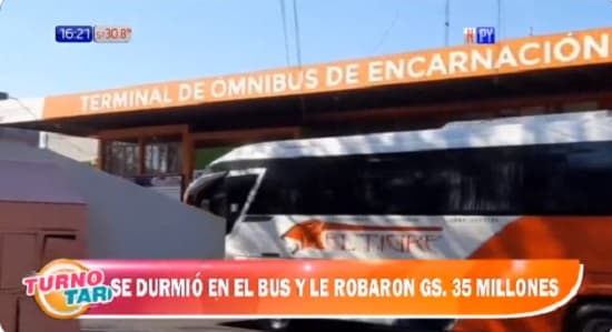 Contratista sufre hurto de G. 35 millones en bus