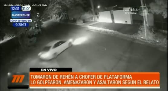 Delincuentes toman de rehén a conductor de plataforma y le roban el vehículo