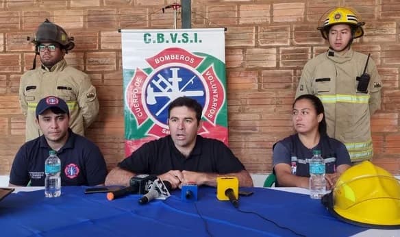 Bomberos de San Ignacio realizan colecta para traer equipos de Francia