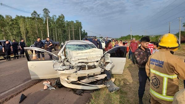 Dolor en Concepción! Jóvenes pierden la vida en brutal choque en la Ruta PY05