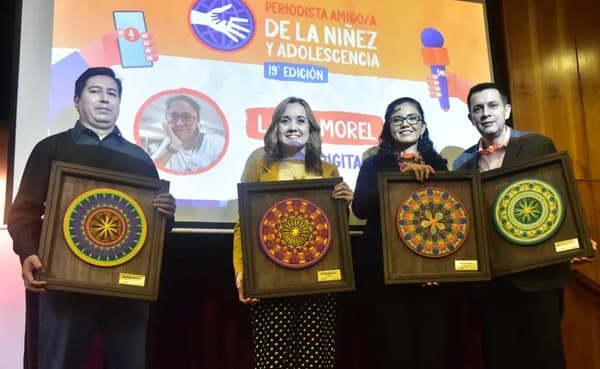 Periodistas reconocidos como “Amigos de la Niñez y la Adolescencia”