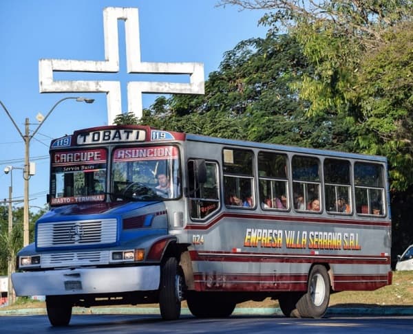 Dinatran libera horarios de buses para festividad de la Virgen de Caacupé