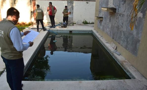 Intervienen piscina abandonada en Asunción