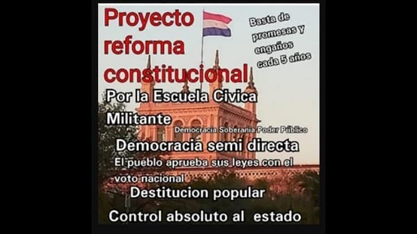 Avanza iniciativa popular para reforma constitucional y “democracia semi-directa”