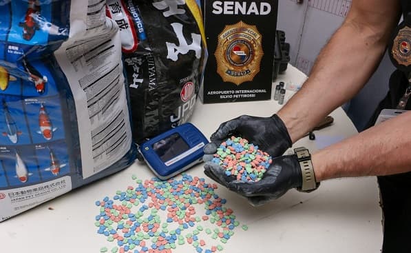 13.000 pastillas de éxtasis incautadas en el Silvio Pettirossi
