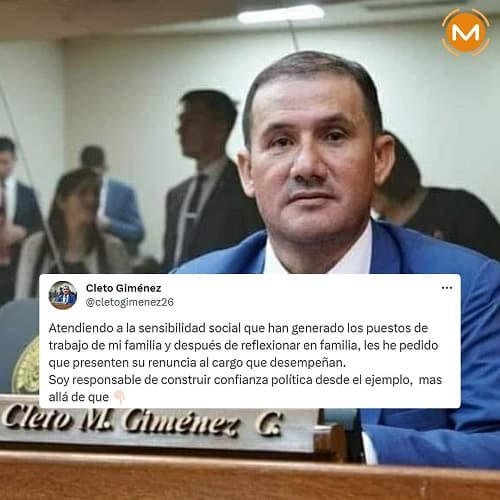 Nepobabies: Diputado Giménez pide la renuncia a sus hijas