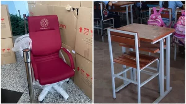 Diputado propone que Itaipú done pupitres, ante críticas por “sillas de oro”