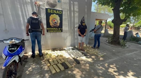 Detenido con 67 kilos de marihuana en Yby Yaú