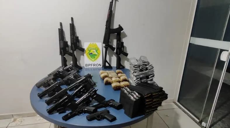 Venezolano cae en frontera con arsenal que habría ingresado por Paraguay