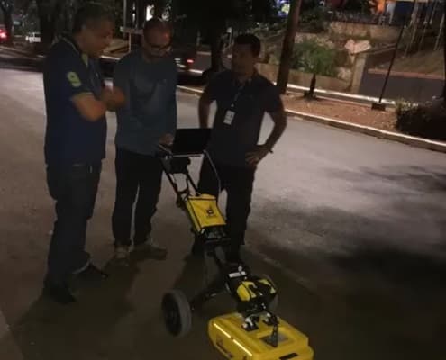 Utilizan escáner 3D para detectar posibles ramificaciones del túnel en megarrobo cambista