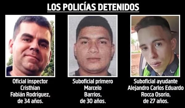 Prisión preventiva para policías imputados por extorsión a conductor de Bolt