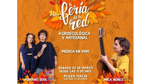 Feria agroecológica con música recibirá el otoño en Plaza Italia