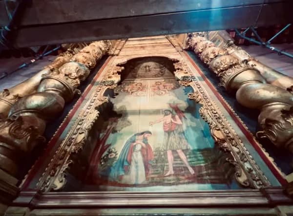 Devuelven vida al deteriorado retablo de San Juan en Trinidad