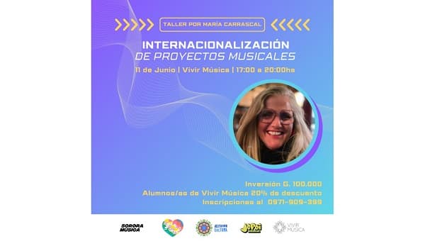 Taller “Internacionalización de Proyectos Musicales” con María Carrascal en Asunción