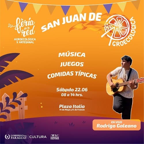 Fiesta de San Juan con feria agroecológica en Plaza Italia