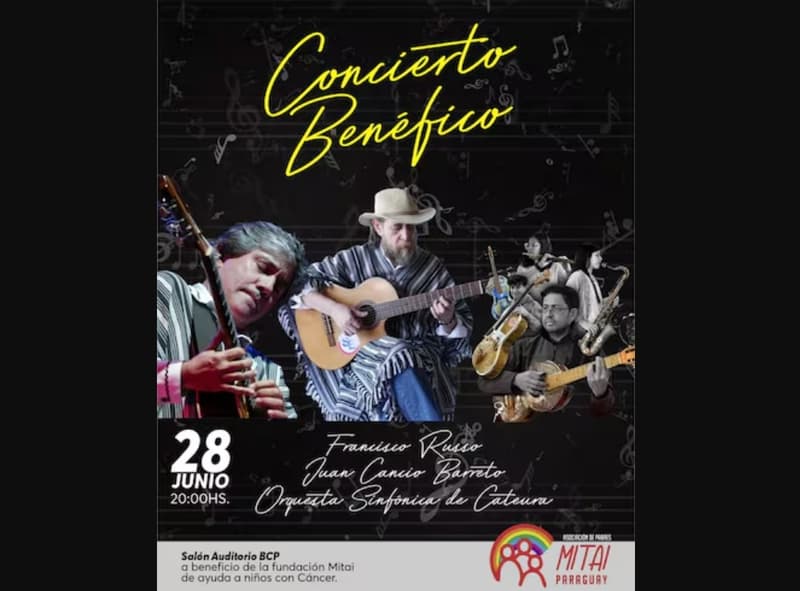 Concierto solidario apoyará a familias de niños con cáncer del Hospital Acosta Ñu