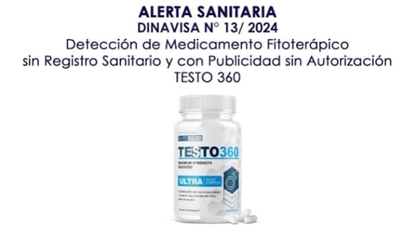 Dinavisa alerta sobre venta ilegal de “Testo 360”