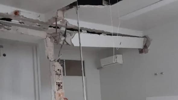 Derrumbe en Hospital de Hernandarias: Techo y pared colapsan