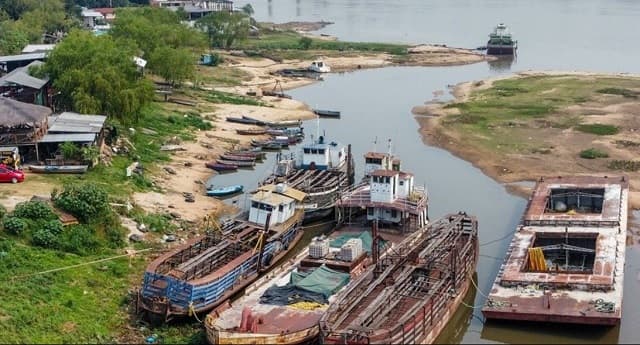 El río Paraguay sigue descendiendo en Asunción: 14 centímetros en tres días