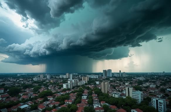 Alerta meteorológica por tormentas para Asunción y 14 departamentos