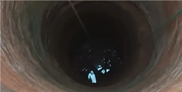 Hombre cae a pozo de 20 metros mientras extraía agua en Concepción