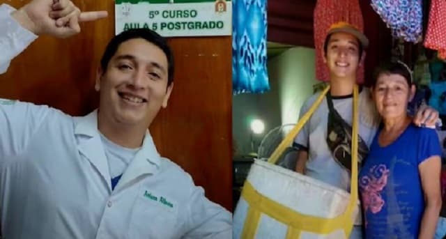 Joven vendedor de helados se gradúa como médico cirujano