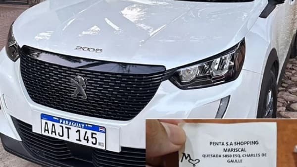 Joven denuncia el robo de su vehículo en shopping Mariscal López