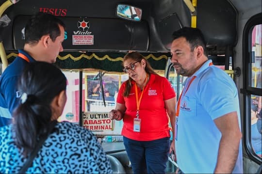 Dinatran controla buses para el Operativo Caacupé 2024