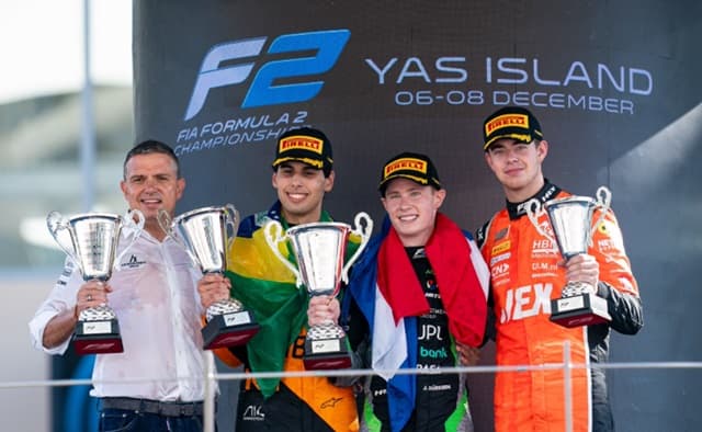 Joshua Duerksen conquista la Feature Race de F2 en Abu Dhabi