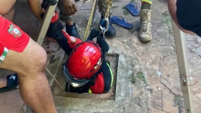 Rescate en Capiatá: un niño de 2 años cayó a un pozo ciego y un familiar lo salvó