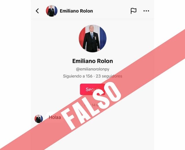 Fiscal General alerta sobre cuenta falsa en TikTok