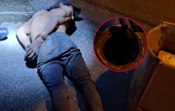 Delincuente es capturado por robo de cables subterráneos